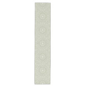 Chemin De Table Moyen Motif de mandala Sage Green (Devant)