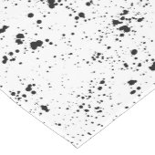 Chemin De Table Moyen Motif de peinture noire (Coin)