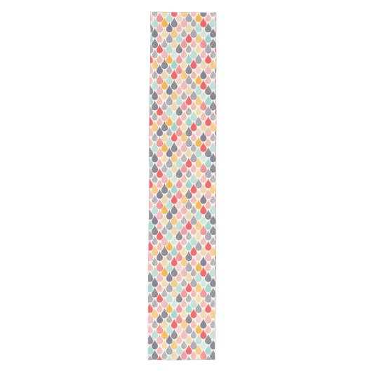 Chemin De Table Moyen Motif de point d'art pop Raindrop (Devant)