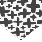 Chemin De Table Moyen Motif de projection de peinture noire (Coin)