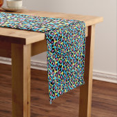 Chemin De Table Moyen Motif de Spots Neon Leopard (In Situ)