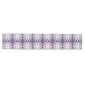 Chemin De Table Moyen Motif de teinture bleu et rouge (Horizontal)