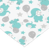 Chemin De Table Moyen Motif Des Eléphants Bleus, Eléphants Mignons, Étoi (Coin)