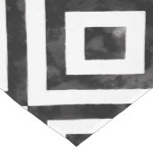 Chemin De Table Moyen Motif diamant noir et blanc (Coin)