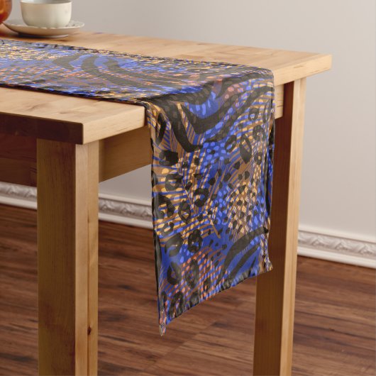 Chemin De Table Moyen Motif d'impression Leopard et Zebra (In Situ)