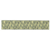 Chemin De Table Moyen Motif Dinosaure, Silhouette Dinosaure, Dino Vert (Horizontal)