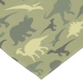 Chemin De Table Moyen Motif Dinosaure, Silhouette Dinosaure, Dino Vert (Coin)