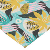 Chemin De Table Moyen Motif Feuille de la forêt tropicale tropicale (Coin)