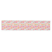 Chemin De Table Moyen Motif géométrique rose orange (Horizontal)