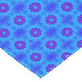 Chemin De Table Moyen Motif imprimé africain bleu et violet (Coin)