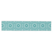 Chemin De Table Moyen Motif Mandala Sarcelle Gras (Horizontal)