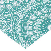 Chemin De Table Moyen Motif Mandala Sarcelle Gras (Coin)