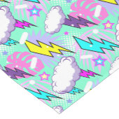 Chemin De Table Moyen Motif Neon Lightning Bolts & Stars (Coin)