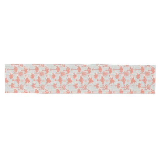 Chemin De Table Moyen Motif Pastel Palm Tree (Horizontal)