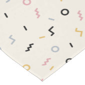 Chemin De Table Moyen Motif Retro Squiggle (Coin)