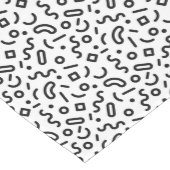 Chemin De Table Moyen Motif Retro Squiggle (Coin)