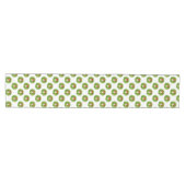 Chemin De Table Moyen Motif rouge vert de couronne vacances (Horizontal)