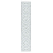 Chemin De Table Moyen Motif Serene Blue et Green Mandala Design (Devant)