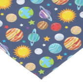 Chemin De Table Moyen Motif spatial, Planètes, Étoiles, Cosmos, Galaxie (Coin)
