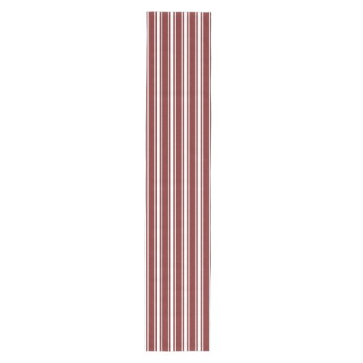 Chemin De Table Moyen Mottled Double Striped Cranberry (Devant)