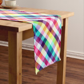 Chemin De Table Moyen Moyenne Table Moyenne Motif Plaid Rainbow Funky (In Situ)