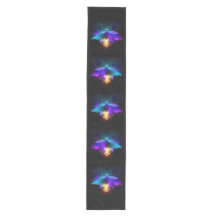 Chemin De Table Moyen Neon Firefly sur noir