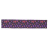Chemin De Table Moyen Neon Snowflakes (Horizontal)