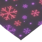 Chemin De Table Moyen Neon Snowflakes (Coin)