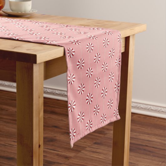 Chemin De Table Moyen Noël | Lollipops Pink Table Runner (In Situ)