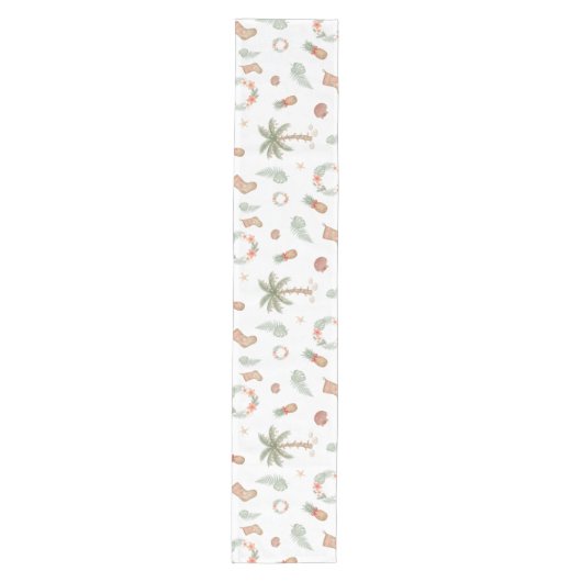 Chemin De Table Moyen Noël Tropical Rustique (Devant)