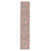 Chemin De Table Moyen Octo plus brillant arabesque mauresque style rouge (Devant)