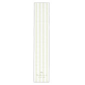 Chemin De Table Moyen Olive Green Stripe Wedding (Devant)