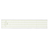 Chemin De Table Moyen Olive Green Stripe Wedding (Horizontal)