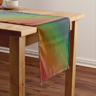Chemin De Table Moyen Ombre arc-en-ciel Tête colorée en gras - Indic