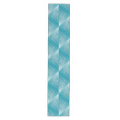 Chemin De Table Moyen Opal Turquoise blanc (Devant)