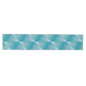 Chemin De Table Moyen Opal Turquoise blanc (Horizontal)