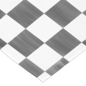 Chemin De Table Moyen Painted Black and White Check Checkerboard Pattern (Coin)