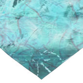 Chemin De Table Moyen Papier laminé néon bleu arrondi (Coin)