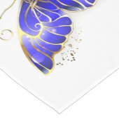 Chemin De Table Moyen Papillon saphir à fleurs (Coin)