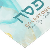 Chemin De Table Moyen Pâque Seder Hébreu moderne Aquarelle or (Coin)