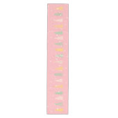 Chemin De Table Moyen Pastel Pink Christmas Tree Table Runner (Devant)