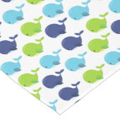 Chemin De Table Moyen Pattern of Whales, Cute Whales, Sea Animals (Coin)