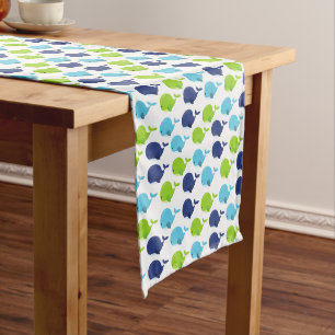 Chemin De Table Moyen Pattern of Whales, Cute Whales, Sea Animals