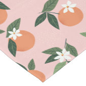 Chemin De Table Moyen Peach Orange Juice Motif (Coin)