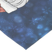 Chemin De Table Moyen Père Noël céleste (Coin)