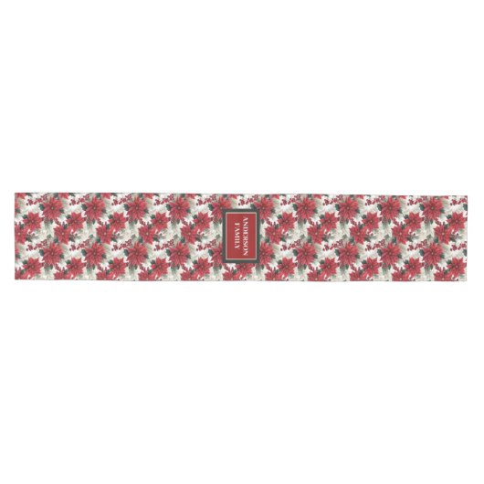 Chemin De Table Moyen Personalized Holiday Runner Red Green Chic Touch (Horizontal)