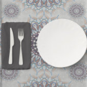 Chemin De Table Moyen Petit floral blanc tombé à la campagne