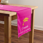 Chemin De Table Moyen Pink Graduation Cap Runner (In Situ)