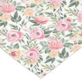 Chemin De Table Moyen Pivoine d'aquarelle (Coin)