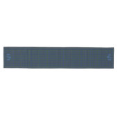 Chemin De Table Moyen Plaid bleu et vert (Horizontal)